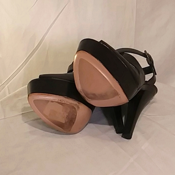 Like New Prada Chocolate Brown Strap Platform Heel - Picture 8 of 15